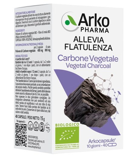 ARKOCAPSULE Carbone Veg.40 Cps ARKOCAPSULE Carbone Veg.40 Cps