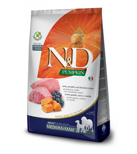 N&D PUMPKIN ADULT MED&MAX AGNE