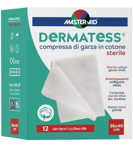 DERMATESS Cot.Garza 36x40*12pz