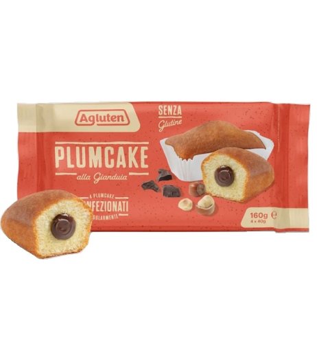 AGLUTEN PlumCake Gianduia4x40g