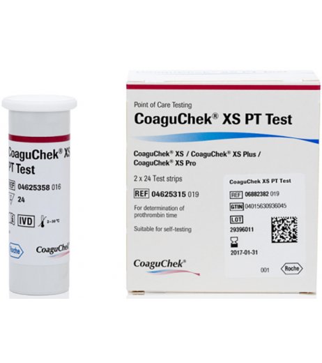 COAGUCHEK XS PT TEST 2X24