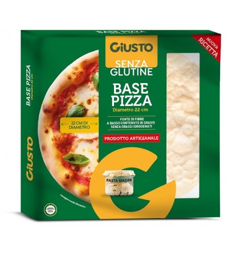 GIUSTO S/G BASE PIZZA 190G