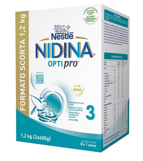 NIDINA 3 Optipro Polv.2x600g NIDINA 3 Optipro Polv.2x600g