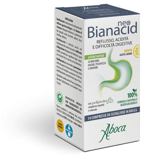 NEOBIANACID 14 Compresse Limone ABOCA