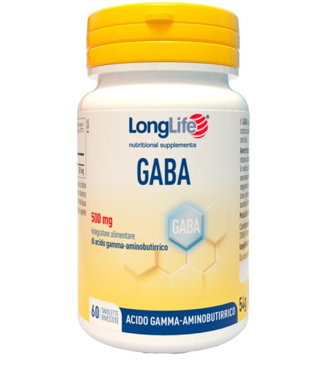 LONGLIFE GABA 500mg 60 Tav. LONGLIFE GABA 500mg 60 Tav.