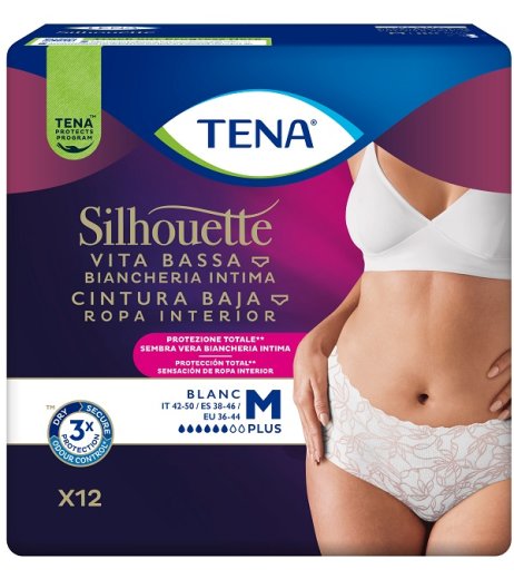 TENA SILHOUETTE White M 12pz TENA SILHOUETTE White M 12pz