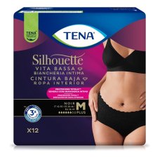 TENA SILHOUETTE Noir M VB 12pz