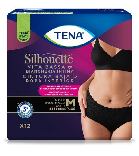 TENA SILHOUETTE Noir M VB 12pz TENA SILHOUETTE Noir M VB 12pz