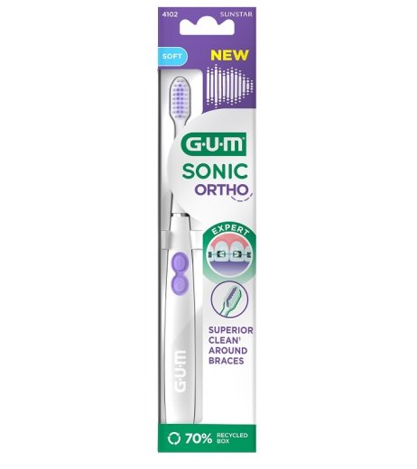GUM Ortho Sonic Battery Toothb
