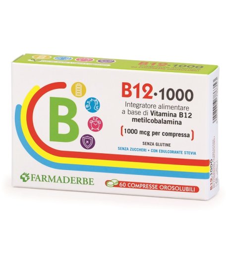 B12 1000 60CPR OROSOLUBILI FAR B12 1000 60CPR OROSOLUBILI FAR