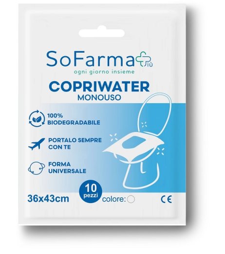 COPRIWATER MONOUSO 10PZ SF+
