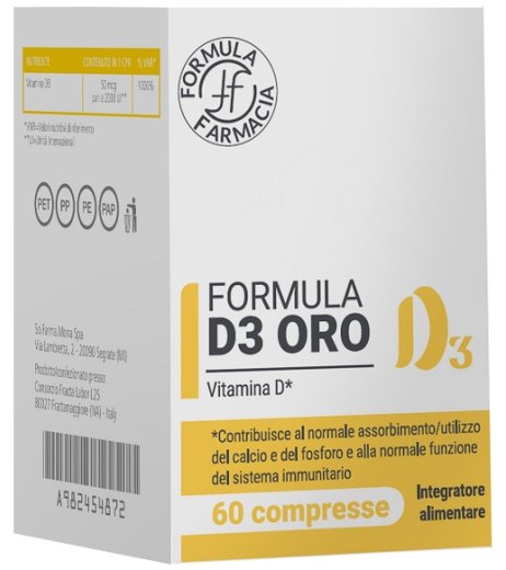 FORMULA D3 OROSOLUBILE 60CPR FORMULA D3 OROSOLUBILE 60CPR