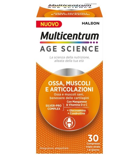 MULTICENTRUM AGE OSSA MUSCOLI ARTICOLAZIONI 30 COMPRESSE
