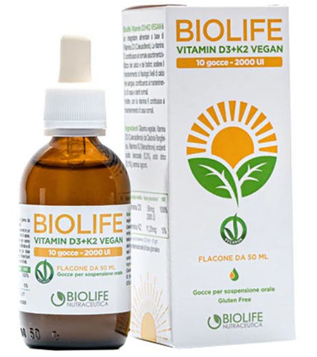 BIOLIFE Vitamin D3+K2 Gtt 50ml