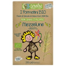 ZEROTRE MEZZELUNE PASTA DI MAIS E RISO BIOLOGICA SENZA GLUTINE SCATOLA 250 G