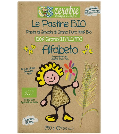 ZEROTRE ALFABETO BIO 250G ZEROTRE ALFABETO BIO 250G