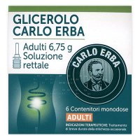  GLICEROLO CARLO ERBA ADULTI 6 CONTENITORI MONODOSE  6,75G
