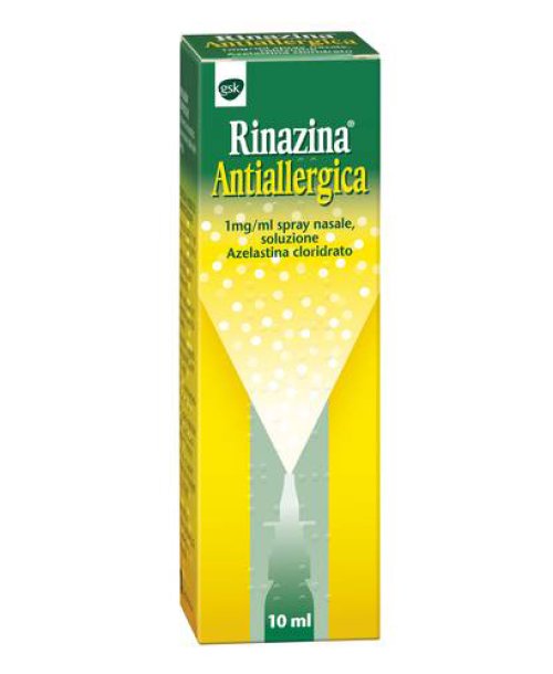 Rinazina Antiallergica Spray Nasale Azelastina Cloridrato 1 mg/mL Flacone da 10 ml