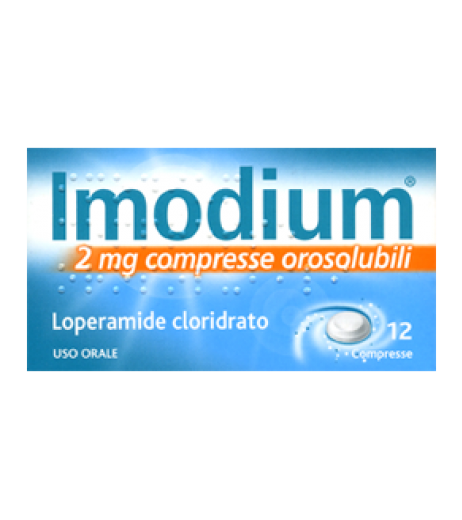 Imodium 12 compresse orosolubili contro diarrea 2 mg - Johnson & Johnson Spa