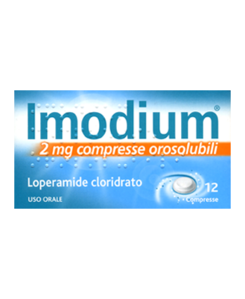 Imodium 12 compresse orosolubili contro diarrea 2 mg - Johnson & Johnson Spa