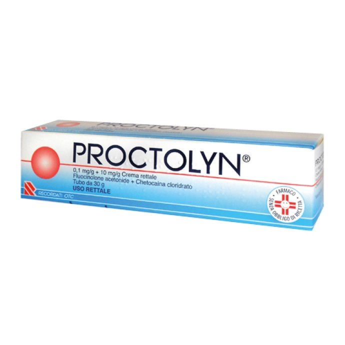 Proctolyn crema rettale per ragadi ed emorroidi 30 gr - Recordati Spa