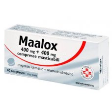 MAALOX 40CPR MASTICABILI 400MG+400MG