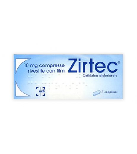 Zirtec: 7 compresse 10 mg con Cetirizina per rinite allergica