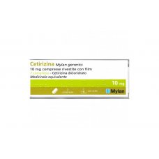 Cetirizina Mylan Generics: 7 compresse antistaminico 10 mg per rinite allergica