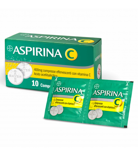 ASPIRINA C 10 COMPRESSE EFFERVESCENTI 400 + 240MG
