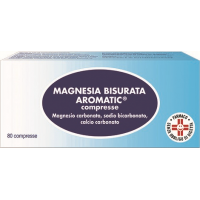 Magnesia Bisurata Aromatic compresse 80 pastiglie per acidità
