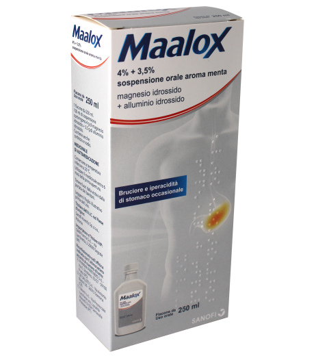 MAALOX*OS SOSP 250ML 4%+3,5% GMM