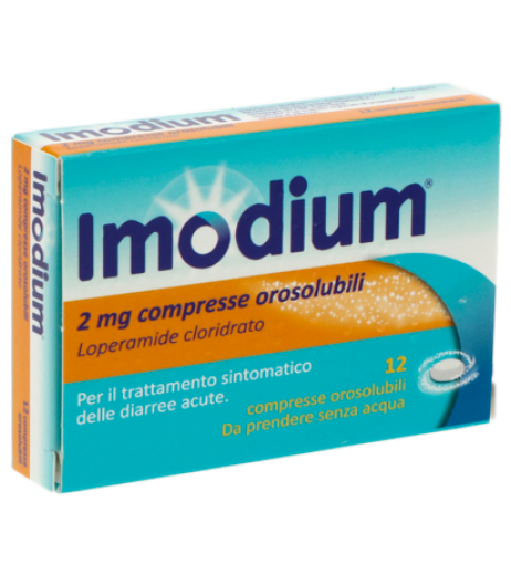 IMODIUM 12CPR OROSOL 2MG