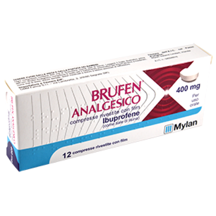 BRUFEN ANALG*12CPR RIV 400MG GMM