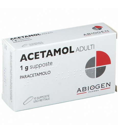 ACETAMOL AD 10SUPP 1G