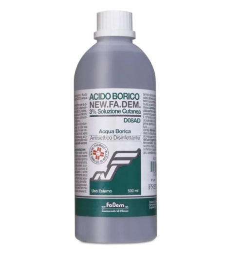 ACIDO BORICO NEW F 3% FL 500ML