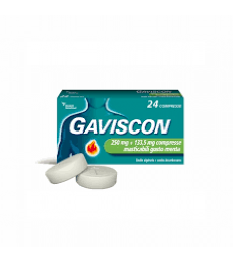 GAVISCON%48CPR MENT250+133,5MG