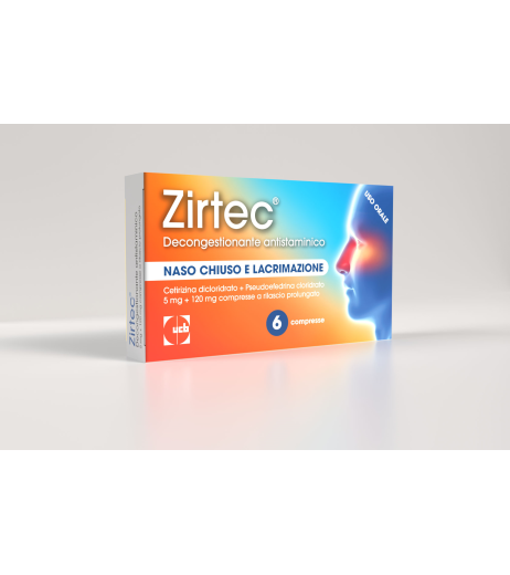 ZIRTEC DECONG ANT*6CPR 5+120MG