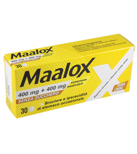 MAALOX 30CPR MAST 400MG GMM