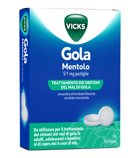 VICKS GOLA*24PAST 5+1MG MENTOL